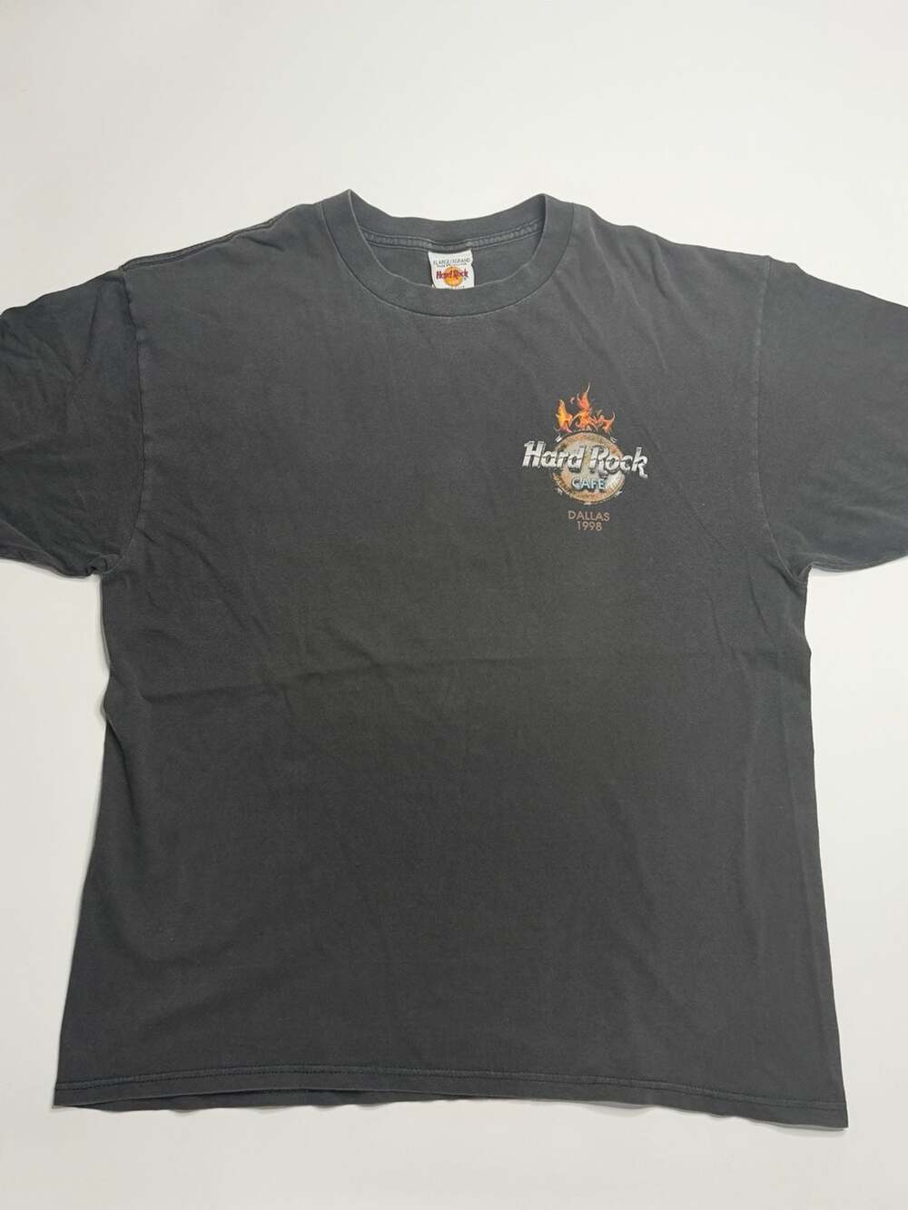 Vintage 1998 Hard Rock Cafe Dallas Global Tribe Rock & Roll Black T-Shirt XL